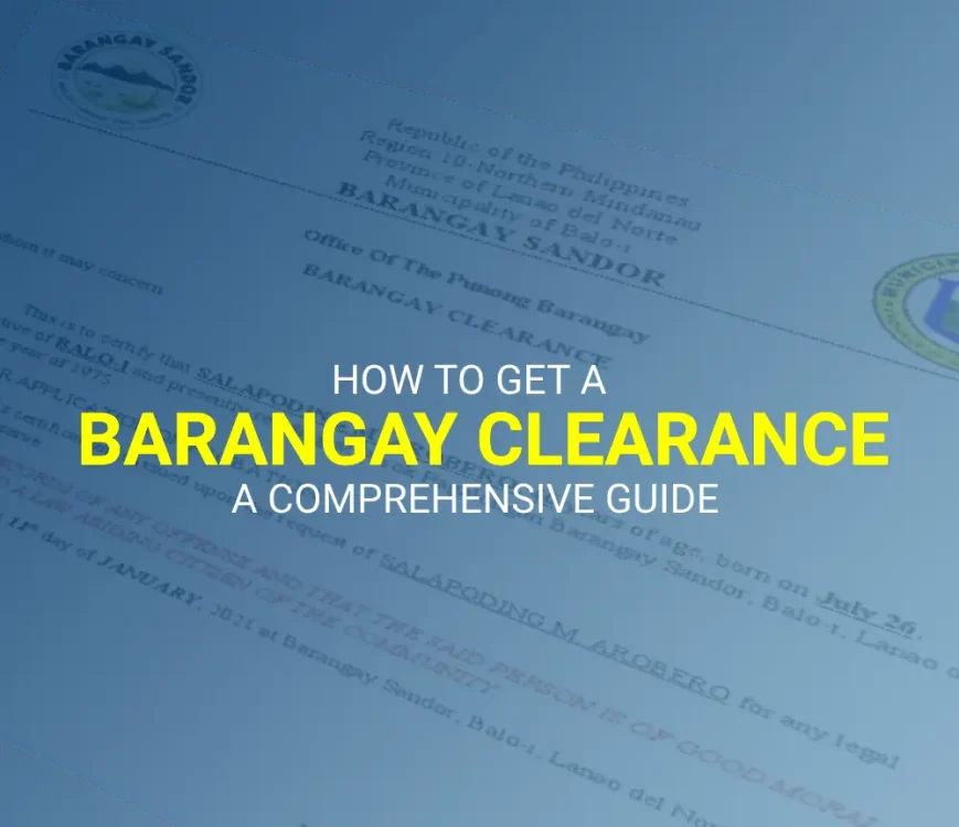 sample of barangay clearance in the Philippines